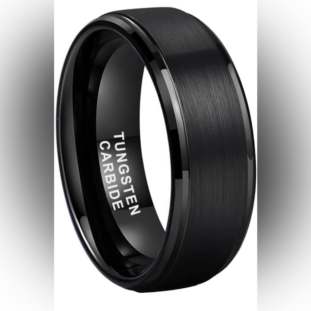 Tungsten Carbide matte finish ring sz 5.5 New